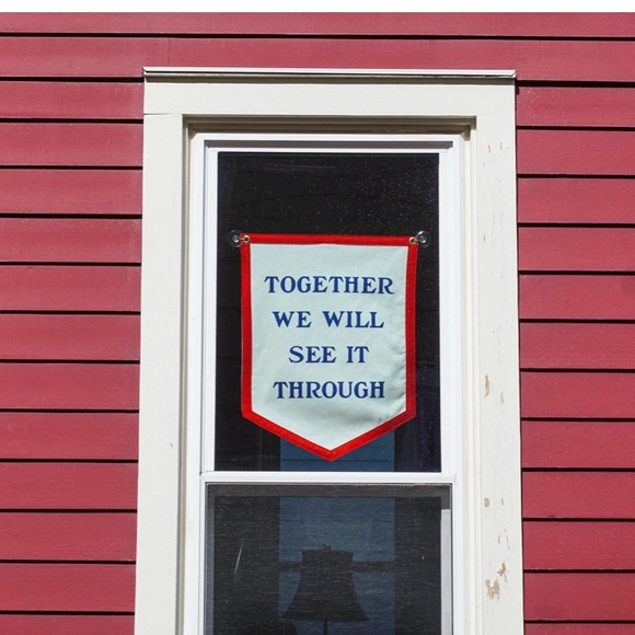 SOLD Oxford Pennant Together We Will See It Through Camp Flag - Picture 3 of 8